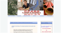 Desktop Screenshot of plombier-valdemarne-94.com